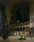 David Dalhoff Neal INTERIOR OF ST MARKS VENICE Sweden oil painting artist